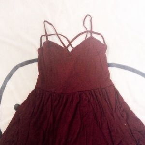 Maroon/Burgundy Soft and Sexy Dress